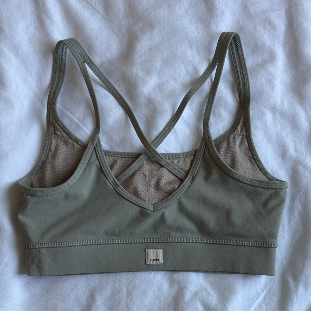 Vuori Sage Green Sports Bra small